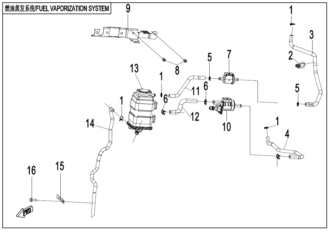 Picture of F36 - FUEL VAPOPIN SYSTEM