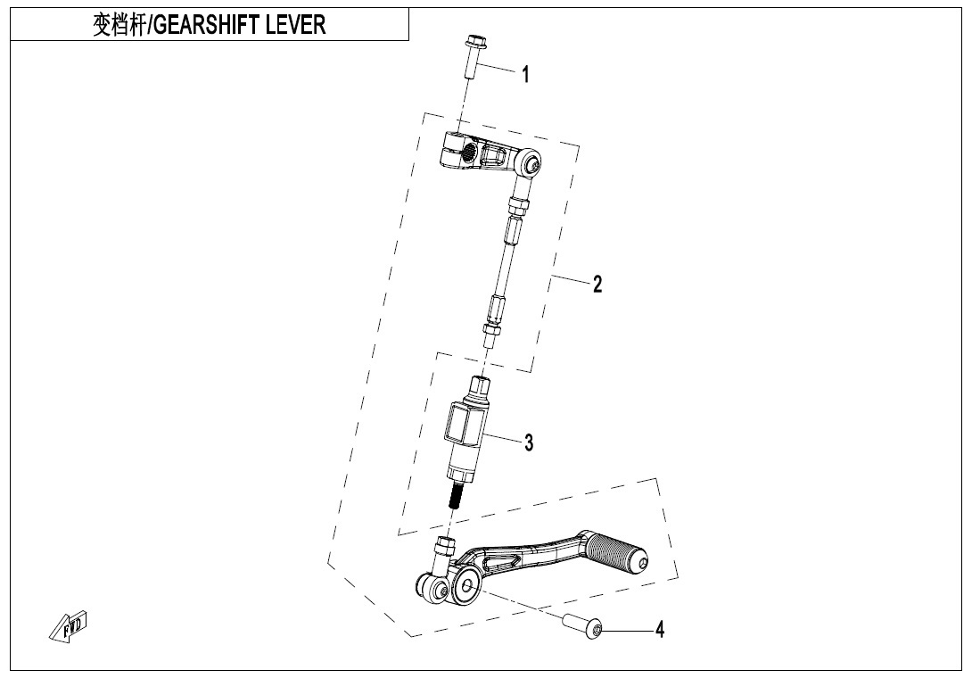 Picture of F14-2 - GEARSHIFT LEVER