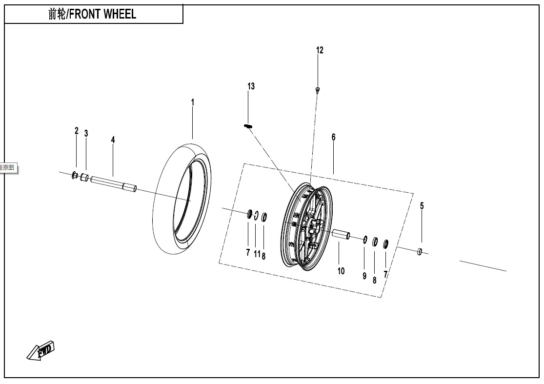 Picture of F07 - FRONT WHEEL