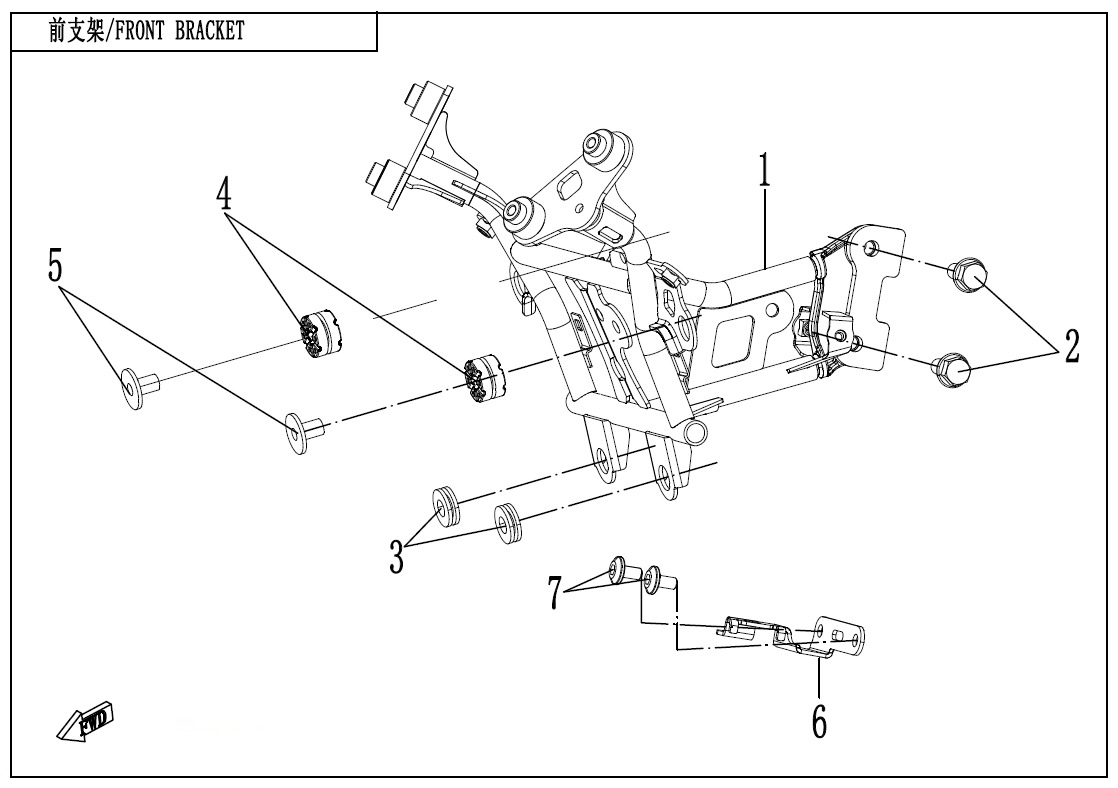 Picture of F03-3 - FRONT BRACKET