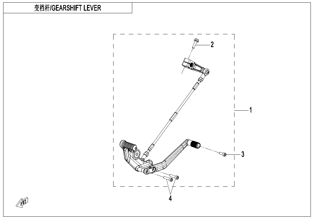 Picture of F03-3 - GEARSHIFT LEVER
