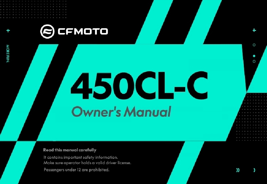 Picture of F38 - OWNER\'S MANUAL