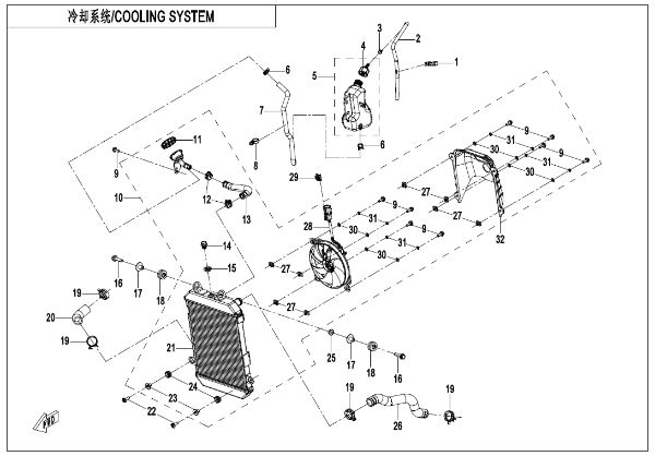 CFMOTO. F18 - Cooling System - , Sherco