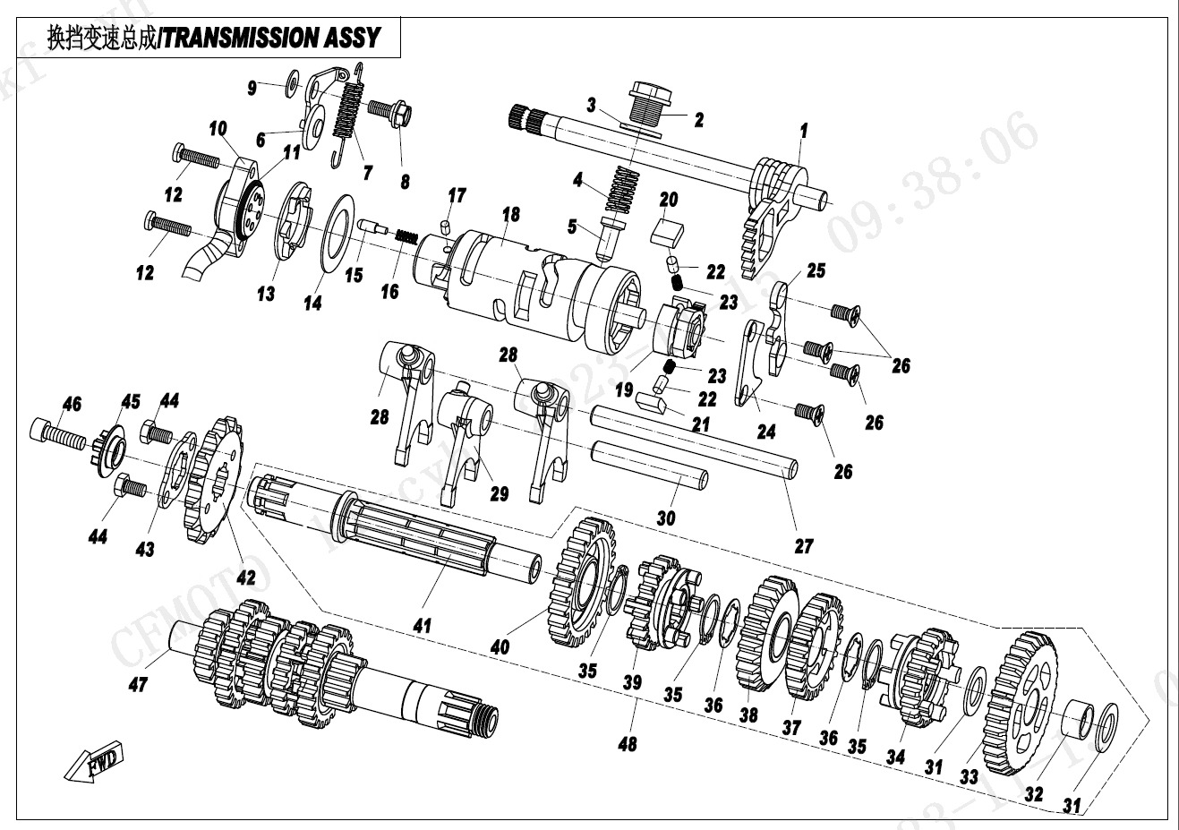 Picture of E06 - TRANSMISSION ASSY.