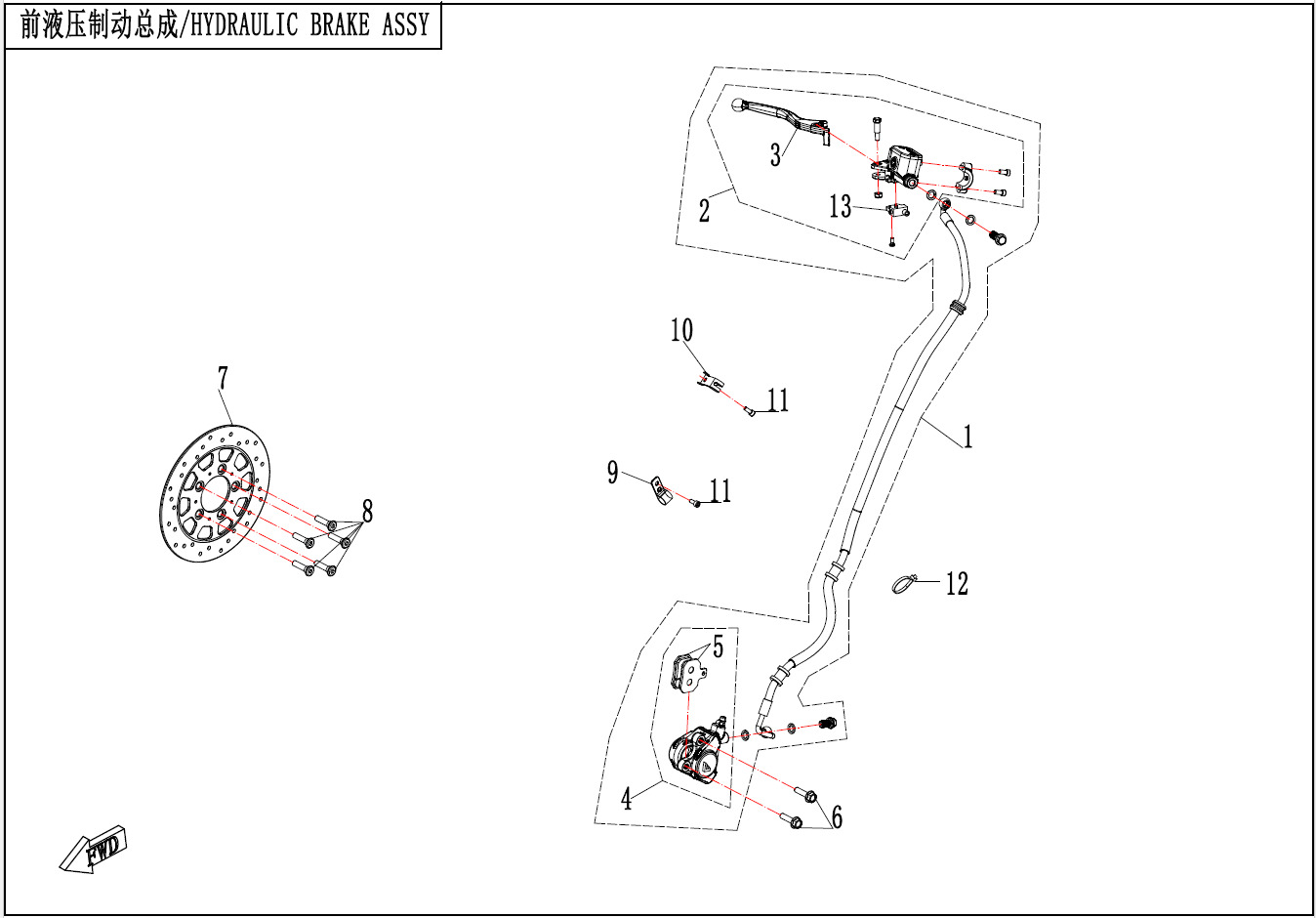 Picture of F08 - HYDRAULIC BRAKE SYSTEM (LOW)