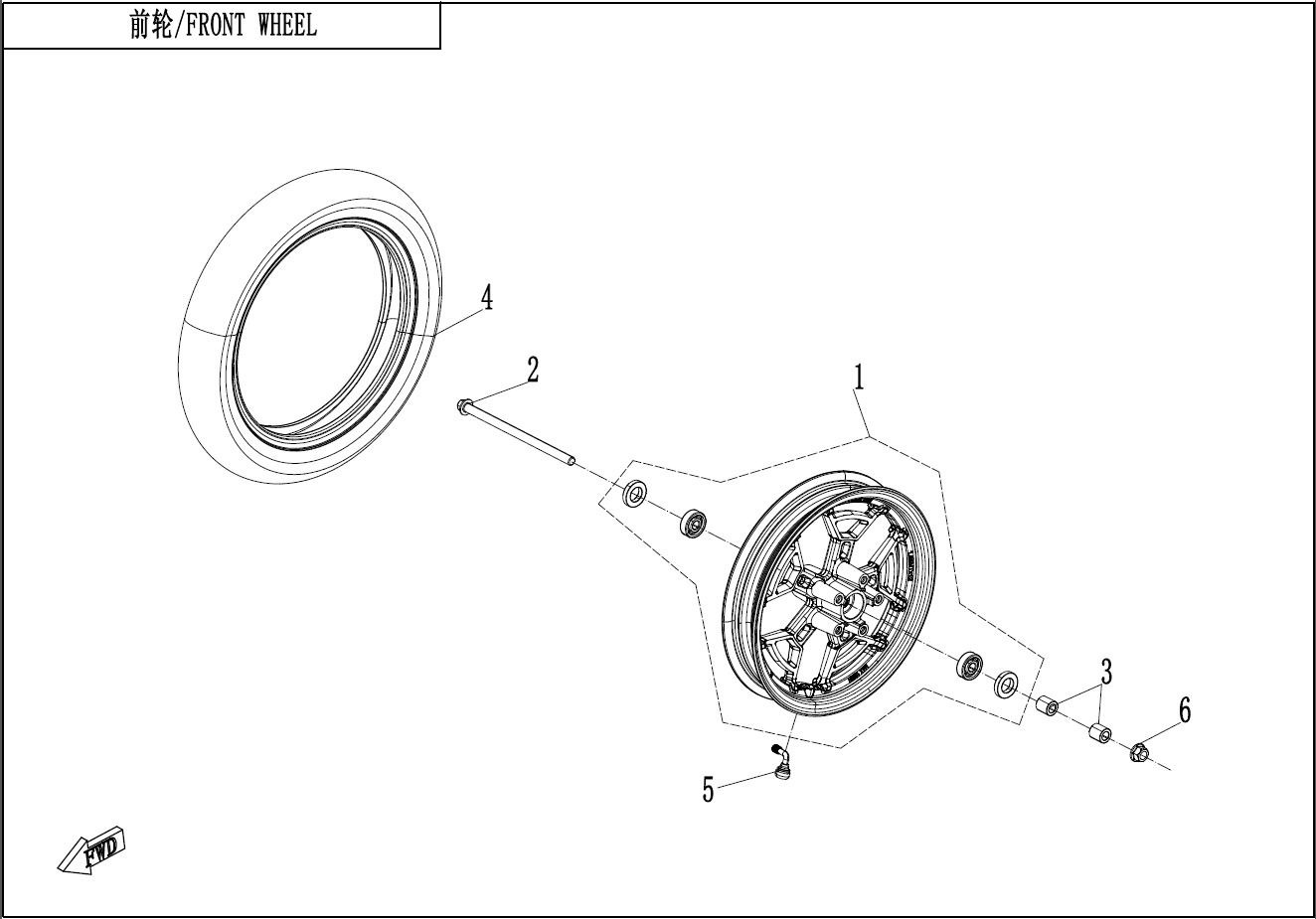 Picture of F07 - FRONT WHEEL