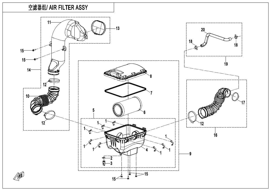 Picture of F41-V3 - AIR FILTER ASSY