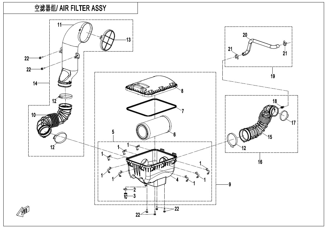 Picture of F41-V2 - AIR FILTER ASSY