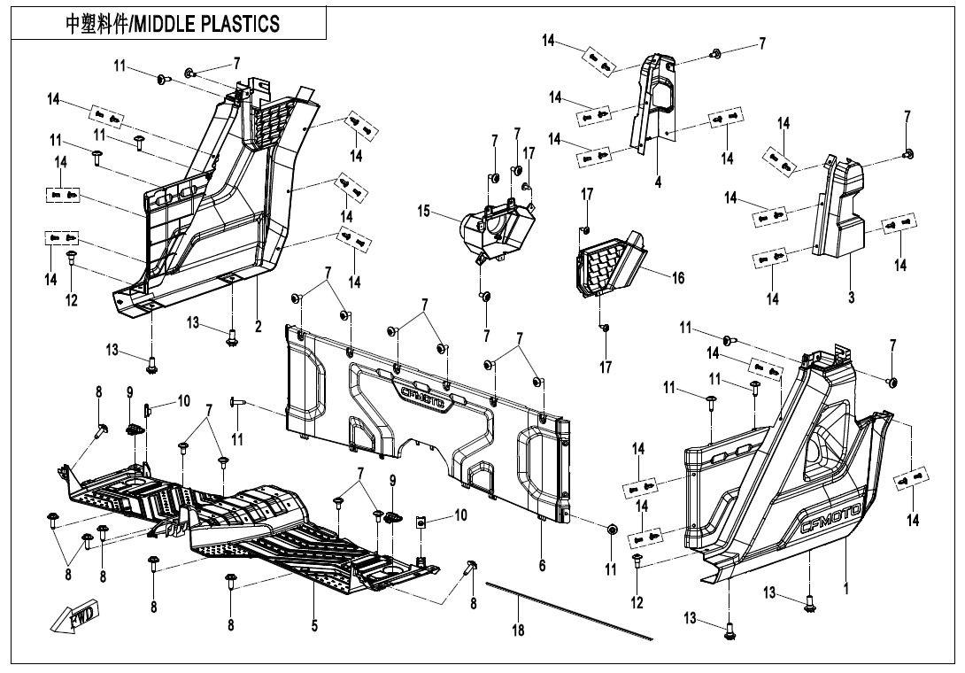 Picture of F04-3 - MIDDLE PLASTICS