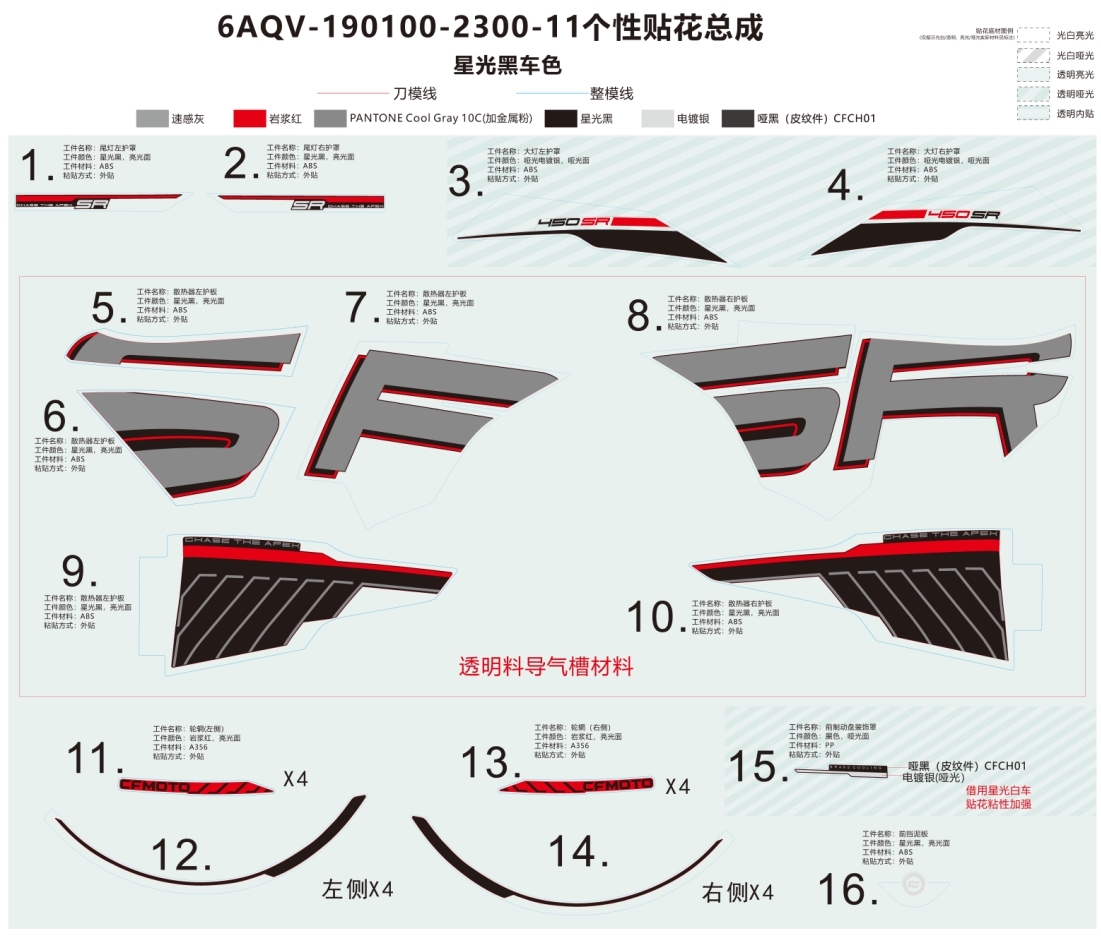 Picture of F19-2-B - DECAL KITS(NEBULA BLACK)