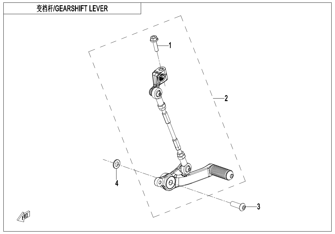 Picture of F03-3 - GEARSHIFT LEVER