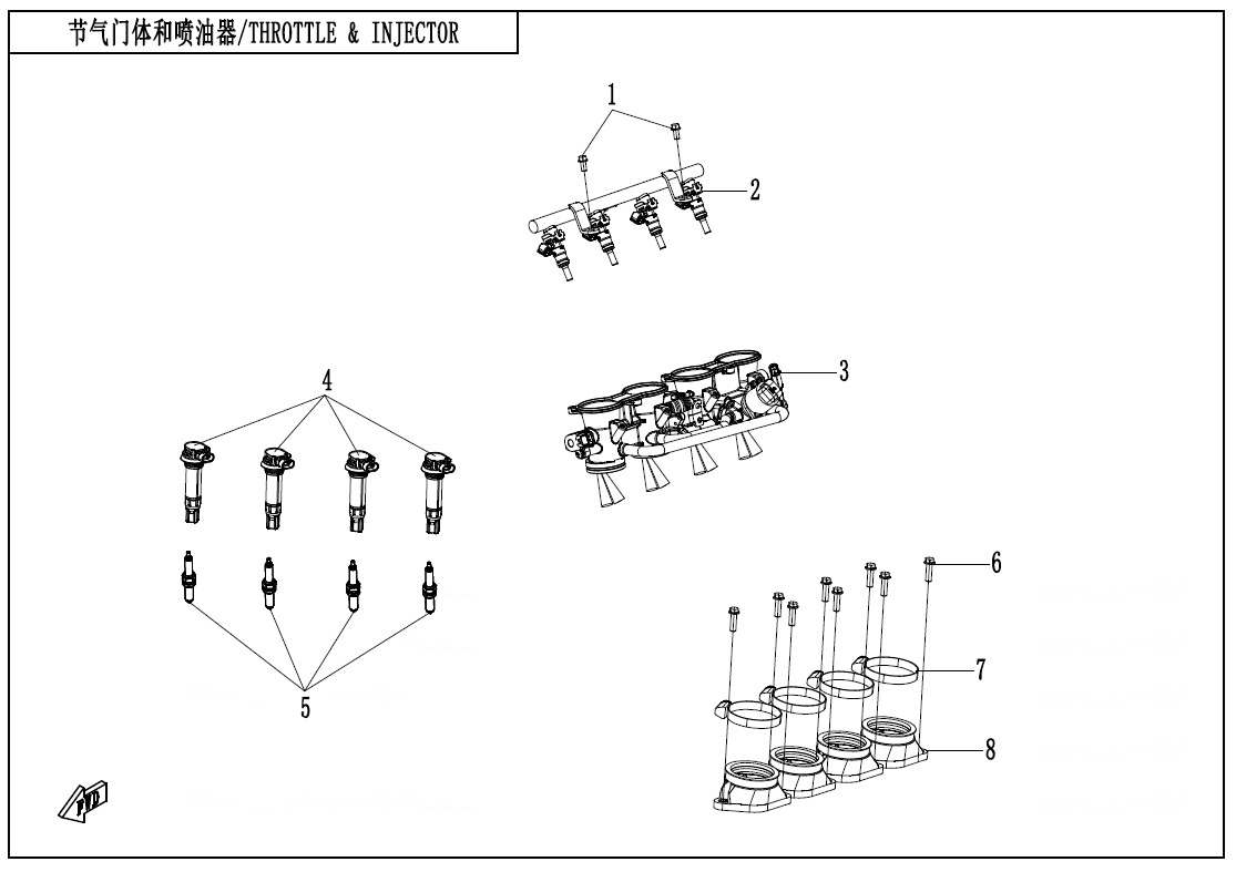 Picture of E17 - THROTTLE & INJECTOR
