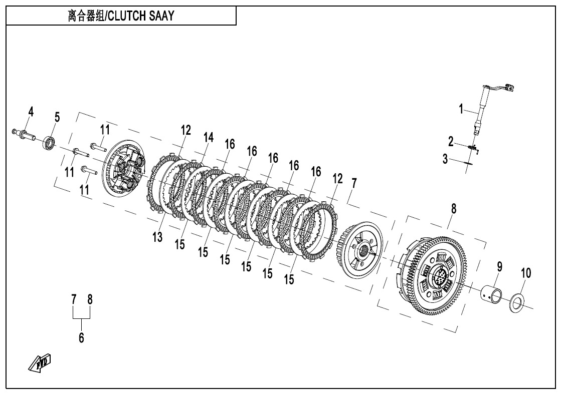 Picture of E05 - CLUTCH ASSY