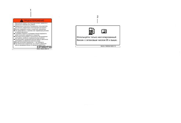 CFMOTO. F19-1-B - Label - , Sherco