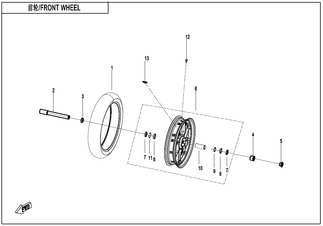 Picture of F07 - FRONT WHEEL
