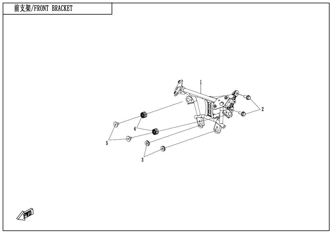 Picture of F03-3 - FRONT BRACKET