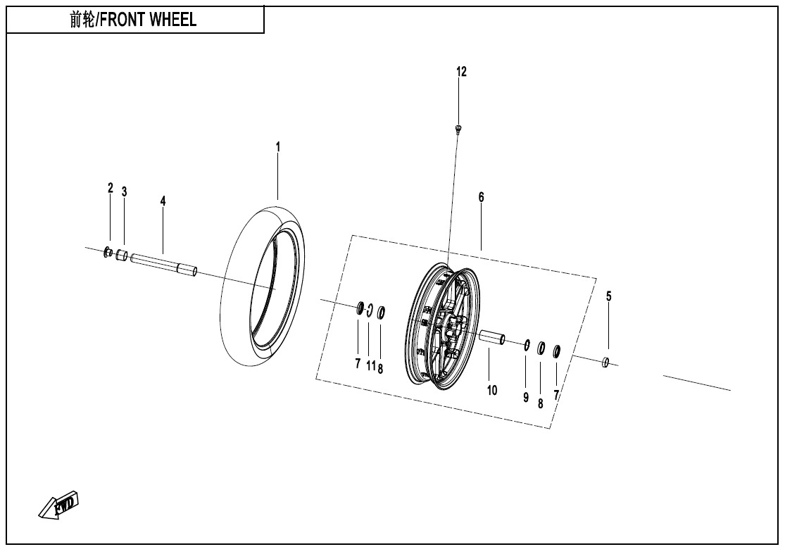 Picture of F07 - FRONT WHEEL