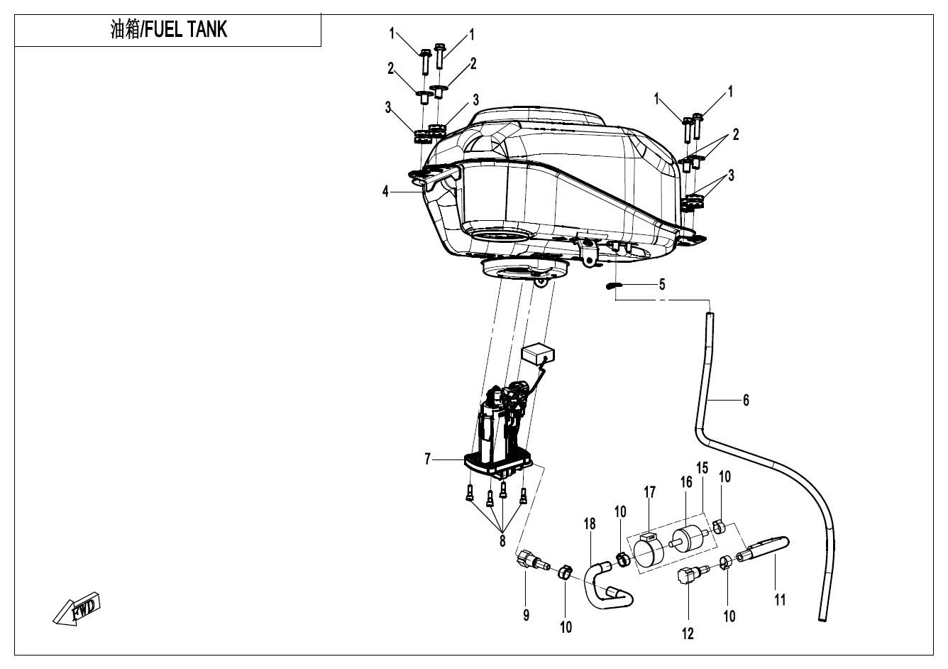 Picture of F12 - FUEL TANK