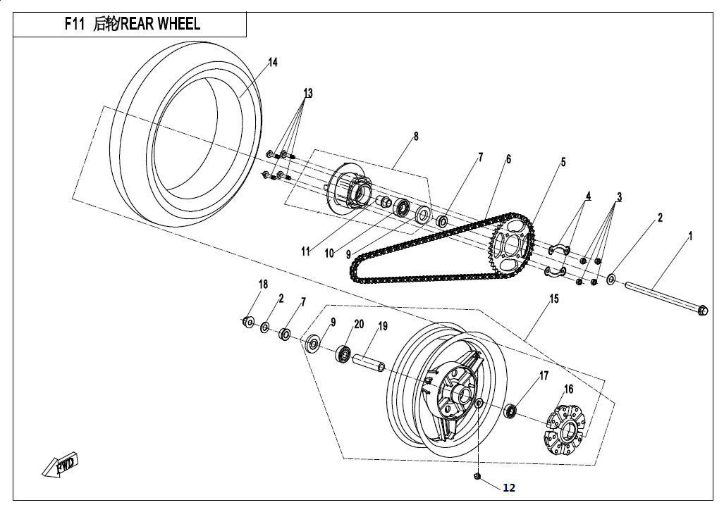 Picture of F11 - REAR WHEEL