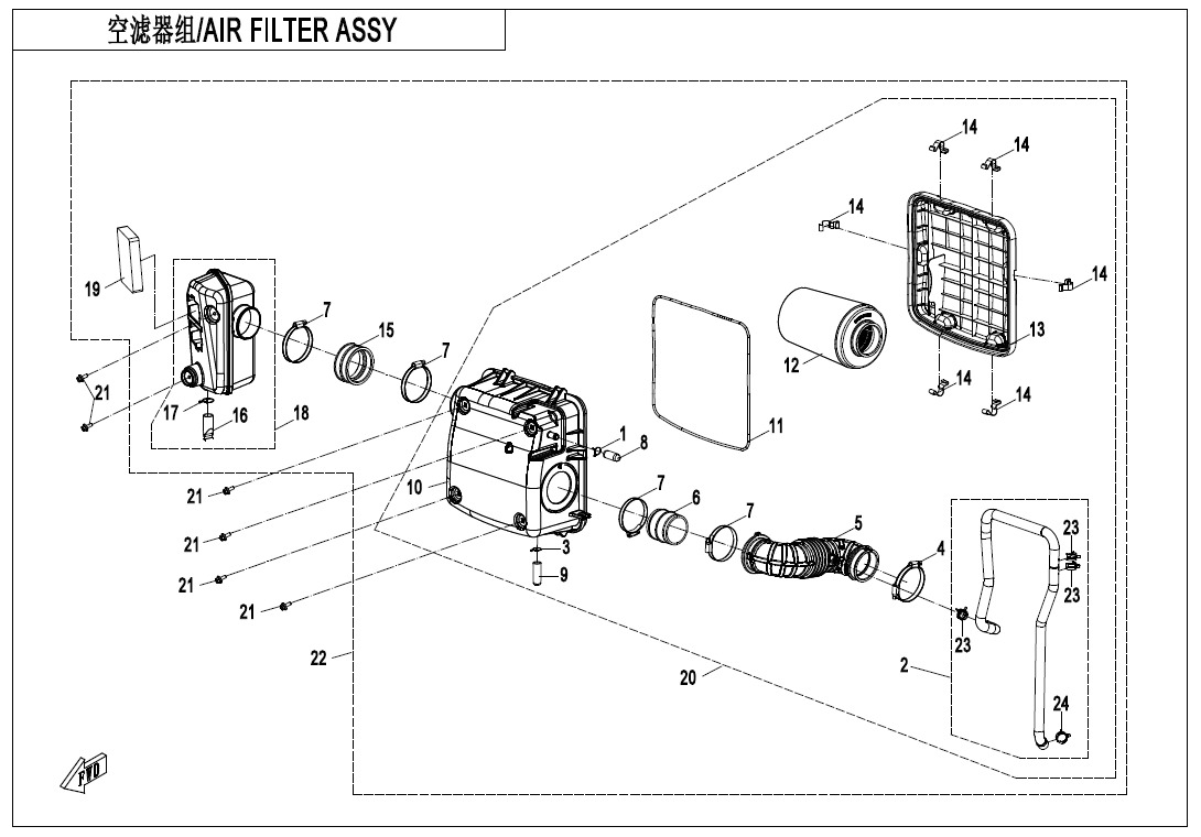 Picture of F41-V3 - AIR FILTER ASSY