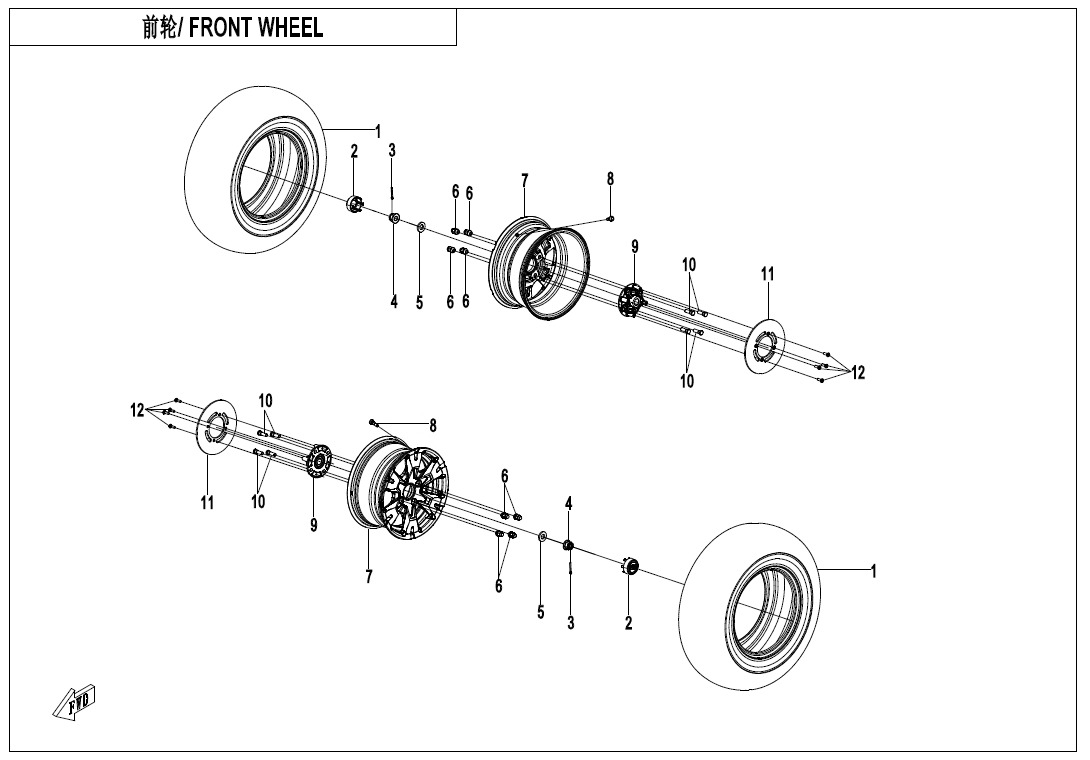 Picture of F07 - FRONT WHEEL