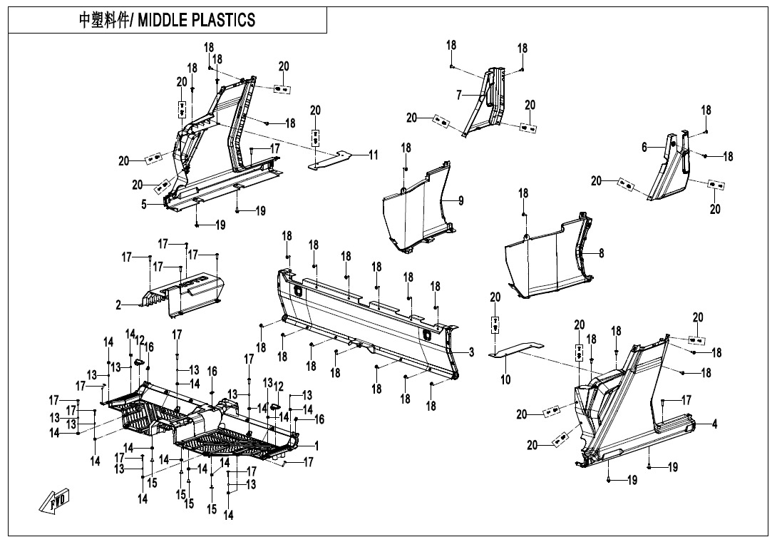 Picture of F04-3 - MIDDLE PLASTICS