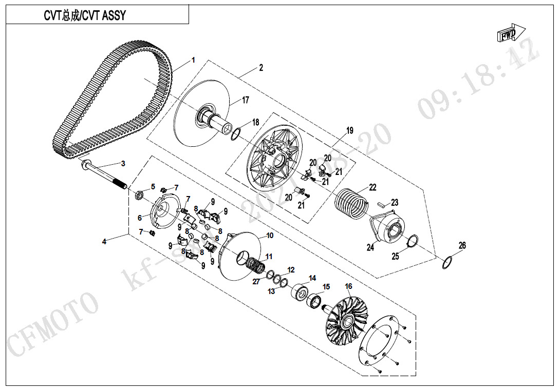 Picture of E05-C - CVT ASSY(FOR ELECTRONIC DOWNHILL BRAKING)