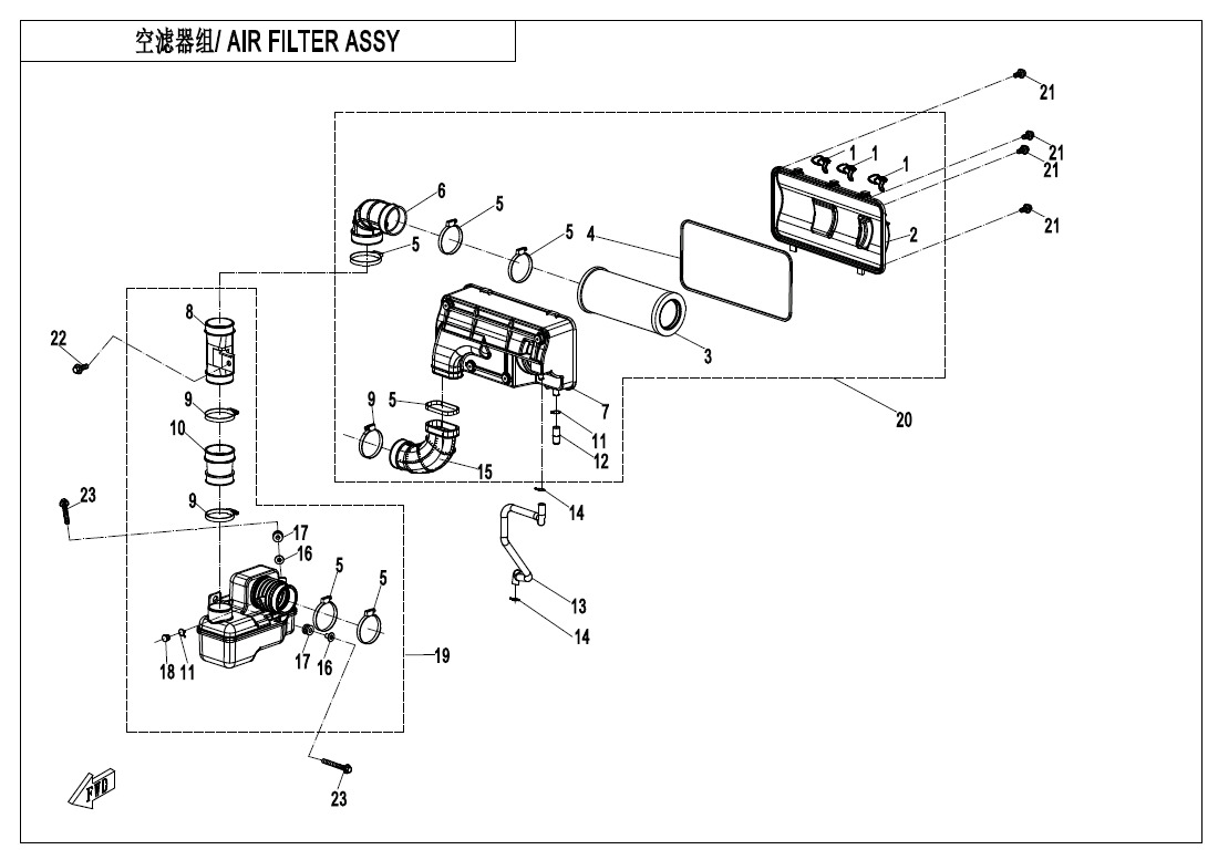 Picture of F41 - AIR FILTER ASSY