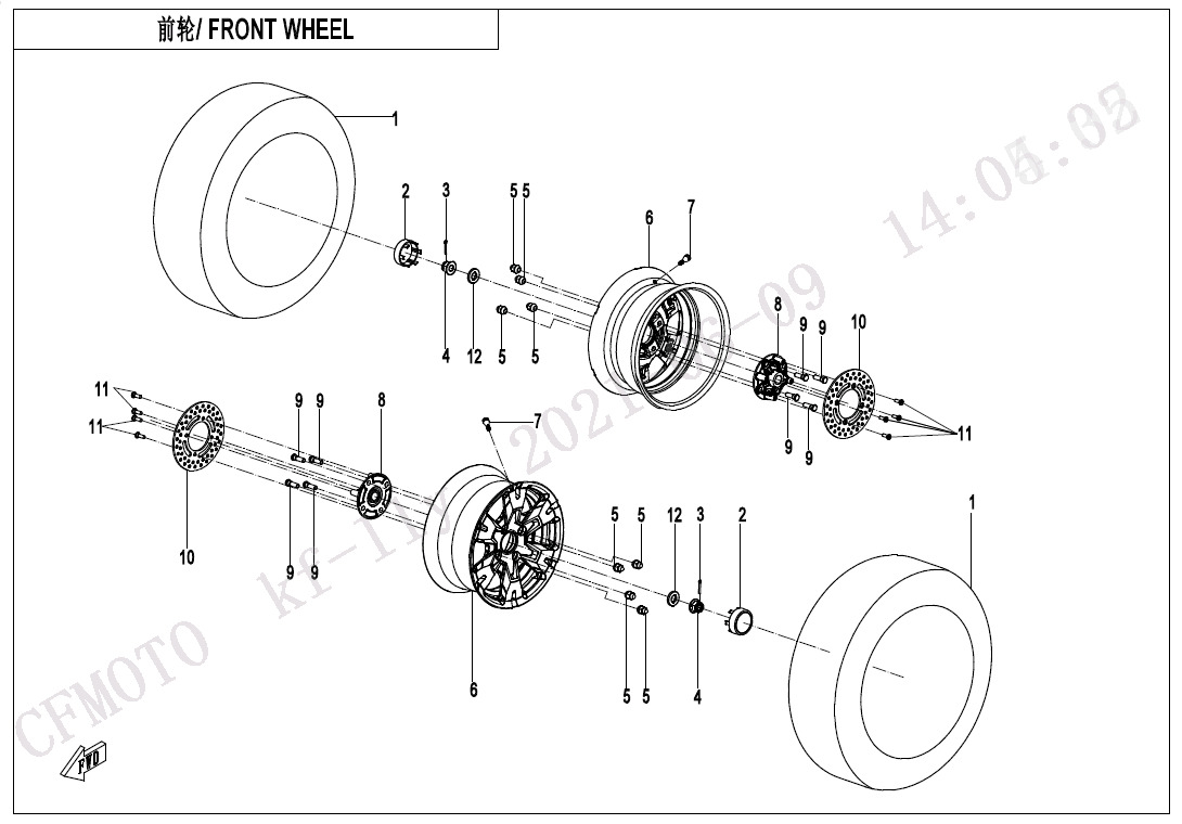Picture of F07 - FRONT WHEEL