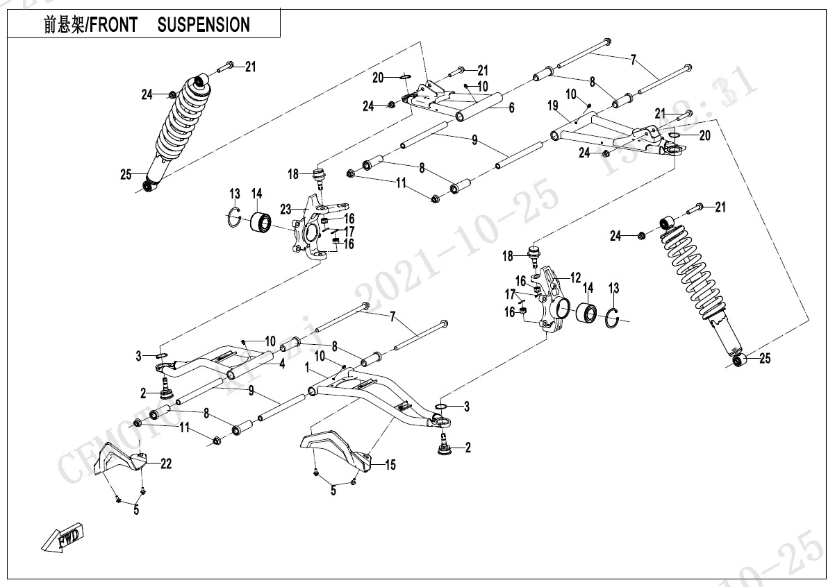 Picture of F05 - FRONT SUSPENSION
