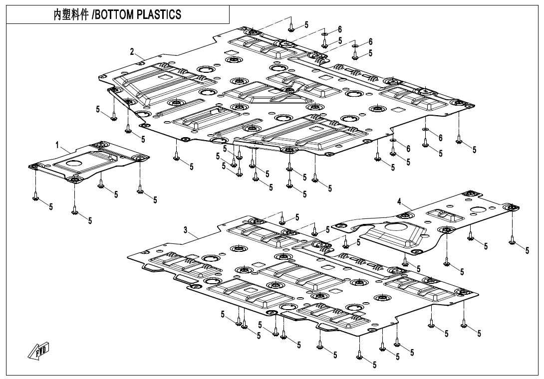 Picture of F04-8-V2 - BOTTOM PLASTICS