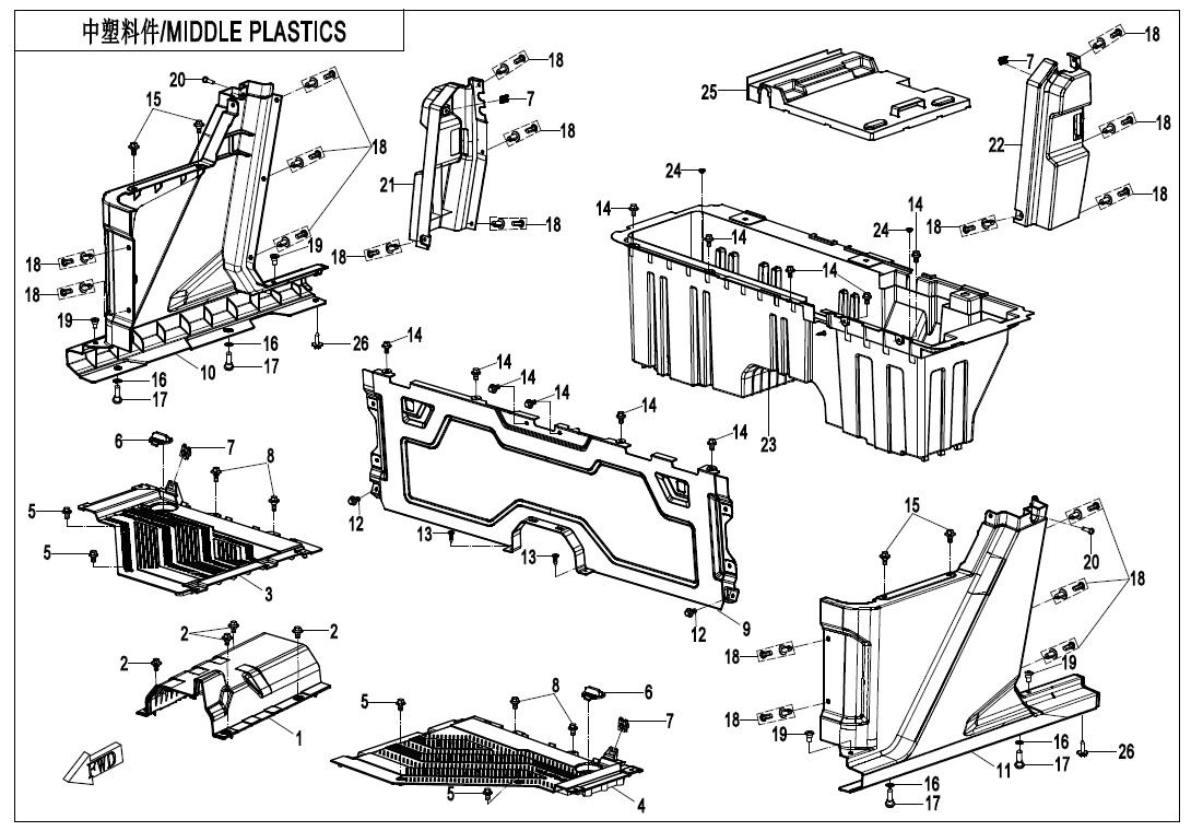 Picture of F04-3-V4 - MIDDLE PLASTICS