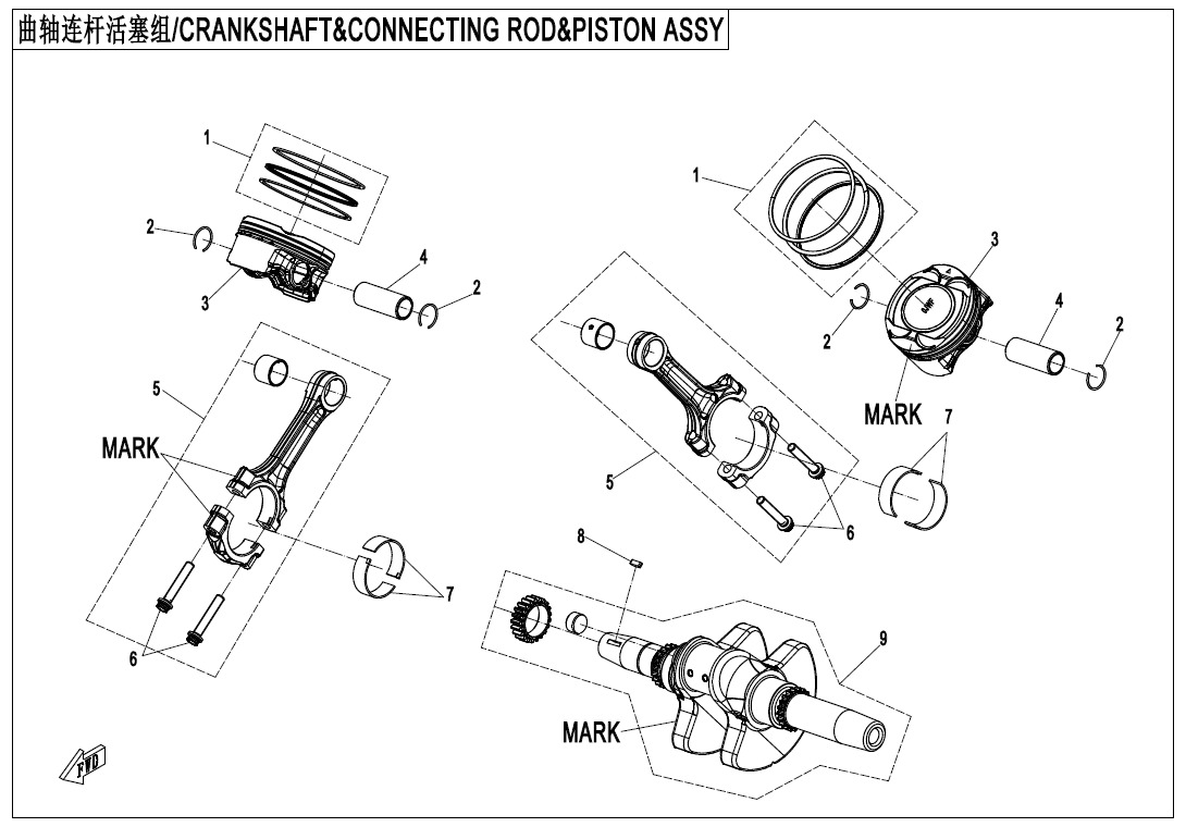 Picture of E04 - CRANKSHAFT、CONNECTING ROD、PISTON ASSY