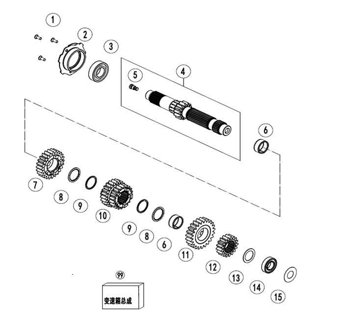 Picture of E06-1-V2 - MAIN SHAFT