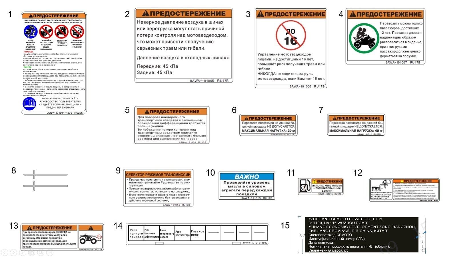 Picture of F19-2-C-V2 - DECAL WARNING(RUSSIA)