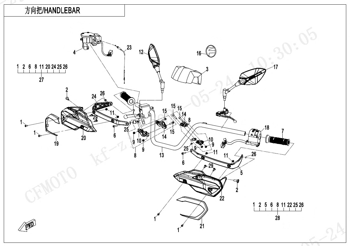 Picture of F10-1-V2 - HANDLEBAR
