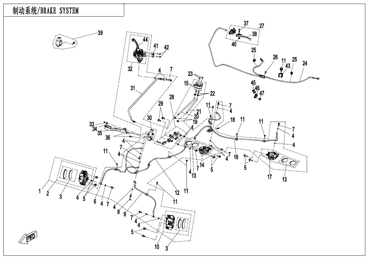 Picture of F08-A - BRAKE SYSTEM-LH,PARKING