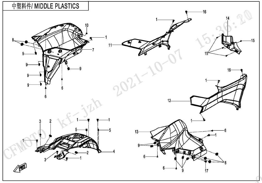 Picture of F04-4 - MIDDLE PLASTICS