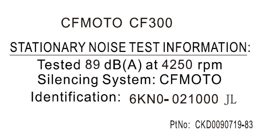 Picture of F19-6 - NOISE DECAL(AUSTRALIA)