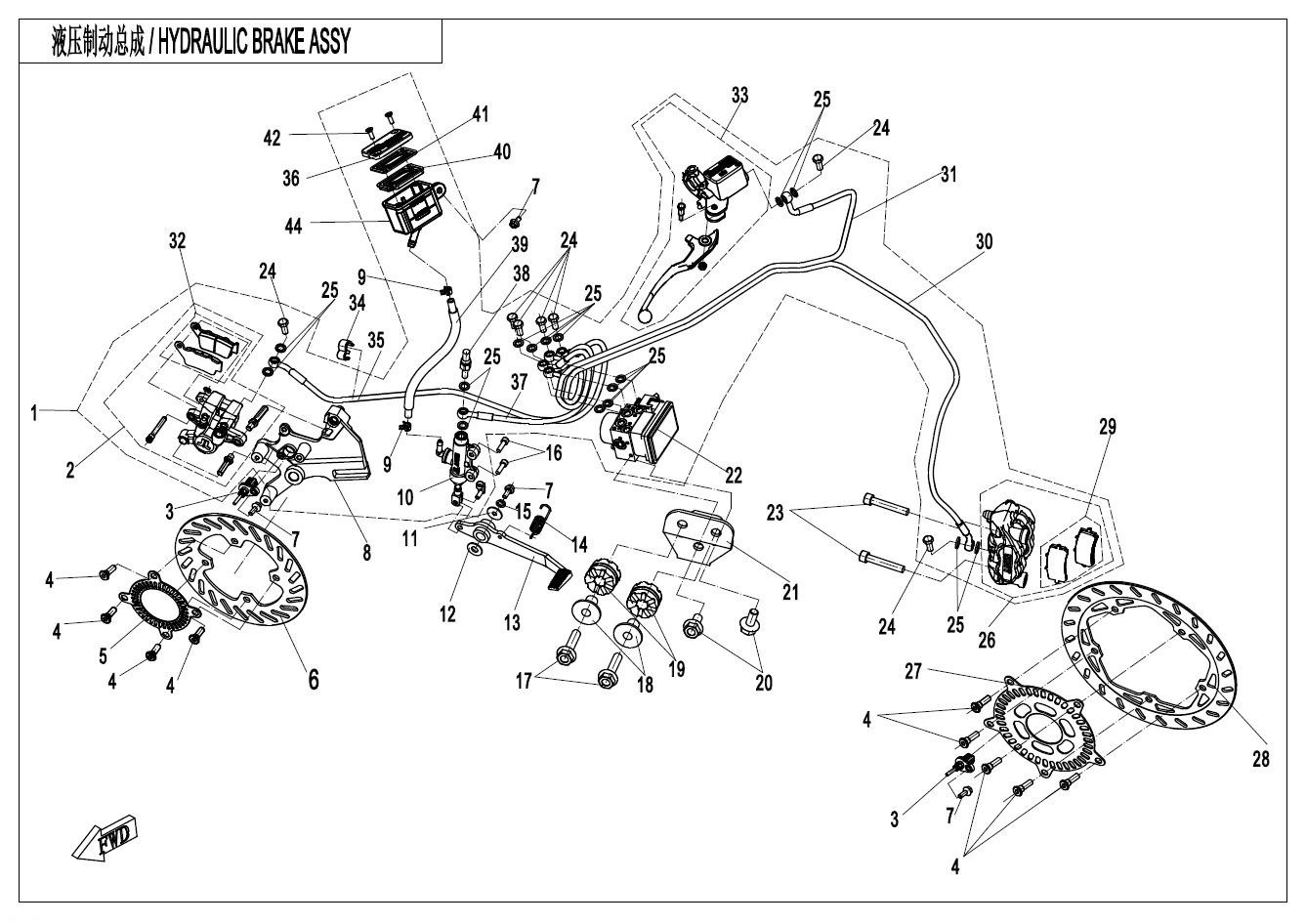 Picture of F08-A - BRAKE SYSTEM(DALU  MAB)
