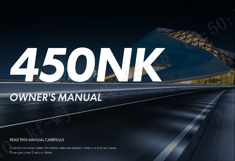 Picture of F38-A - OWNER\'S MANUAL