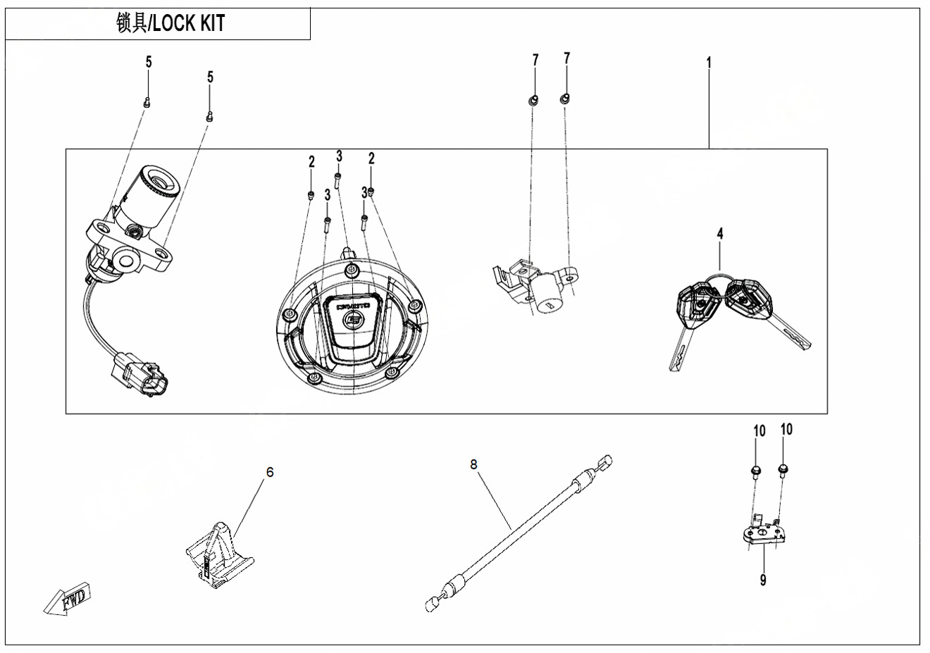 Picture of F01 - LOCK KIT