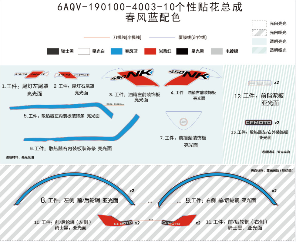 Picture of F19-B - DECAL KITS(ZEPHYR BLUE)