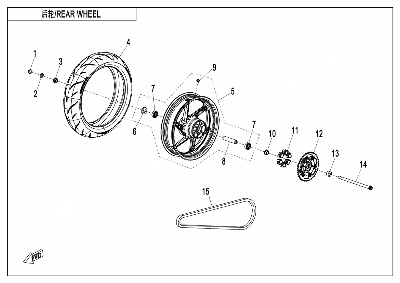 Picture of F11-A - REAR WHEEL