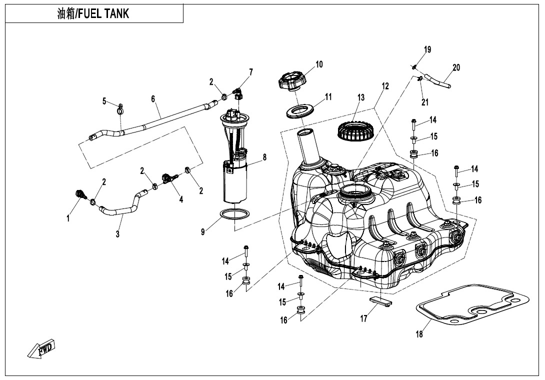 Picture of F12 - FUEL TANK