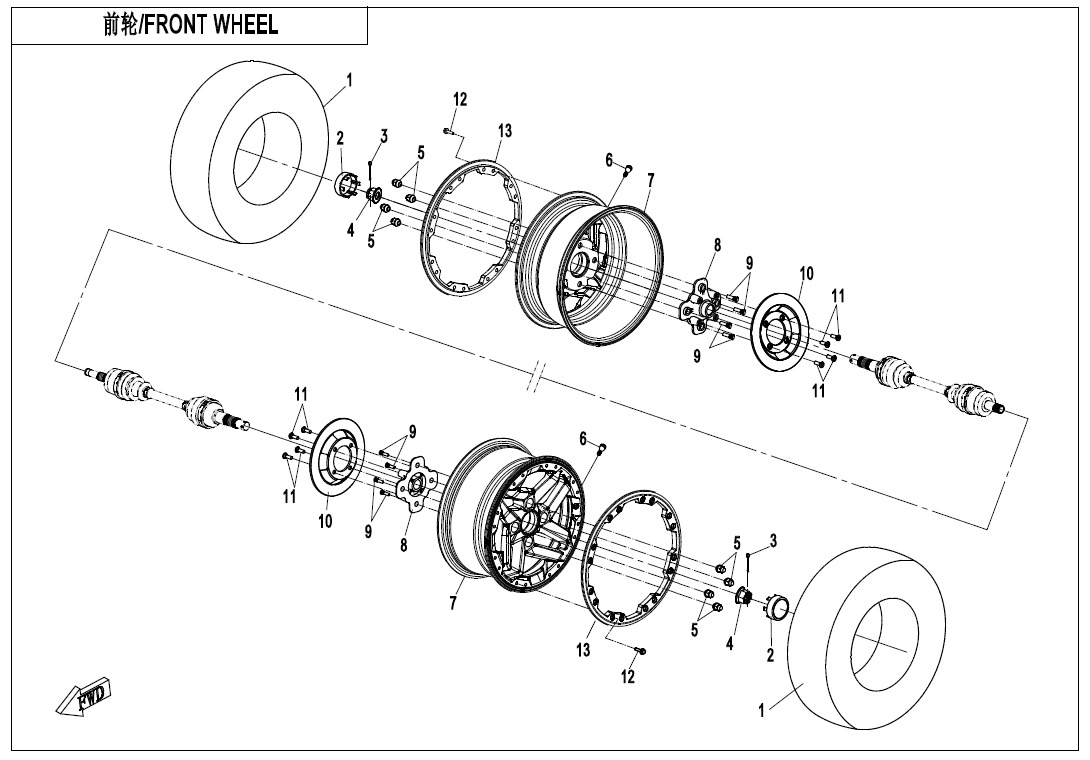 Picture of F07 - FRONT WHEEL