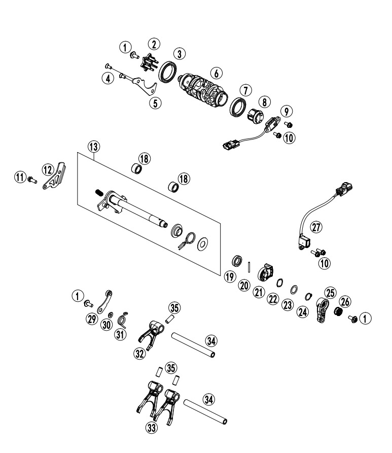 Picture of E06-3 - SHIFTING MECHANISM