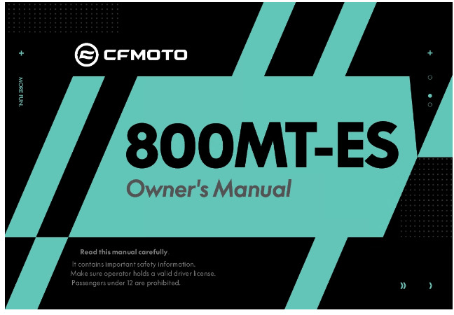 Picture of F38-A - OWNER\'S MANUAL