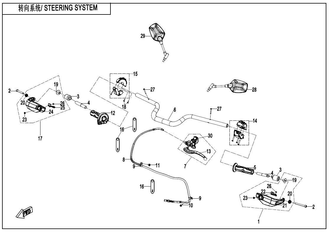 Picture of F10-C - STEERING SYSTEM(EXPLORE EDITION)