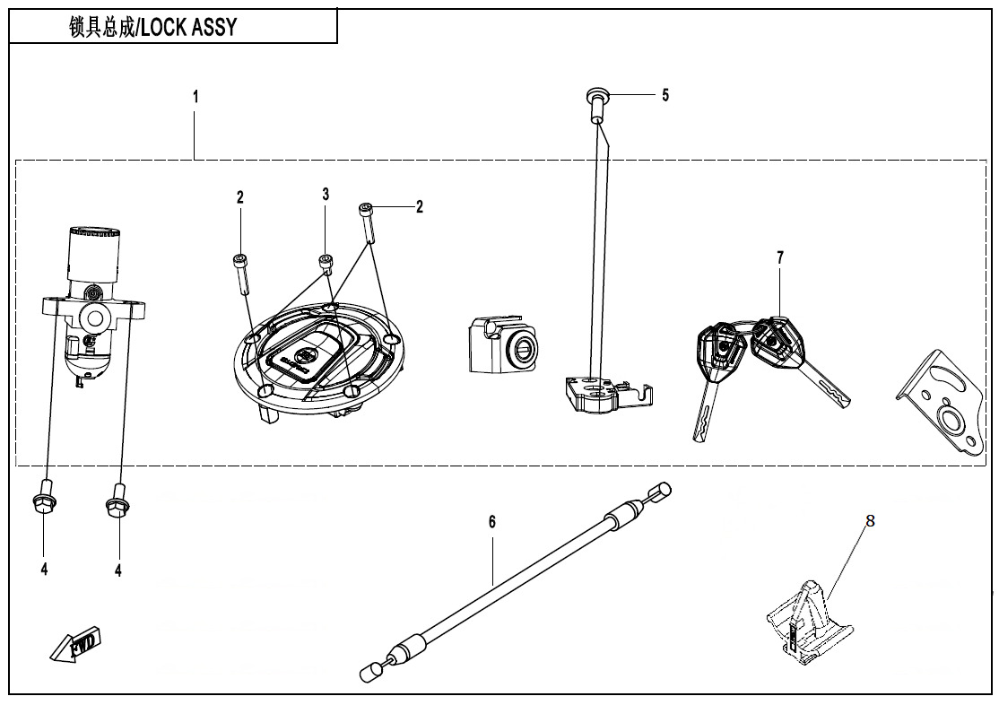 Picture of F01-A - LOCK KIT